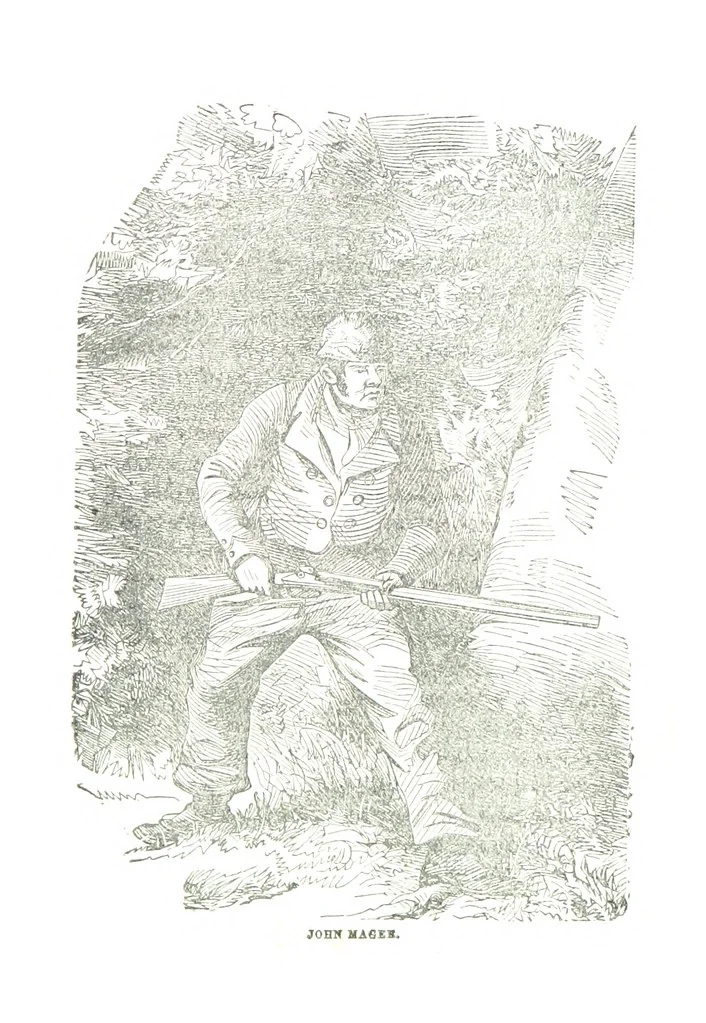 An illustration from Border Wars of the West. Comprising the frontier wars of Pennsylvania, Virginia, Kentucky, Ohio, Indiana, Illinois, Tennessee and Wisconsin, etc, 1853, leaf 483