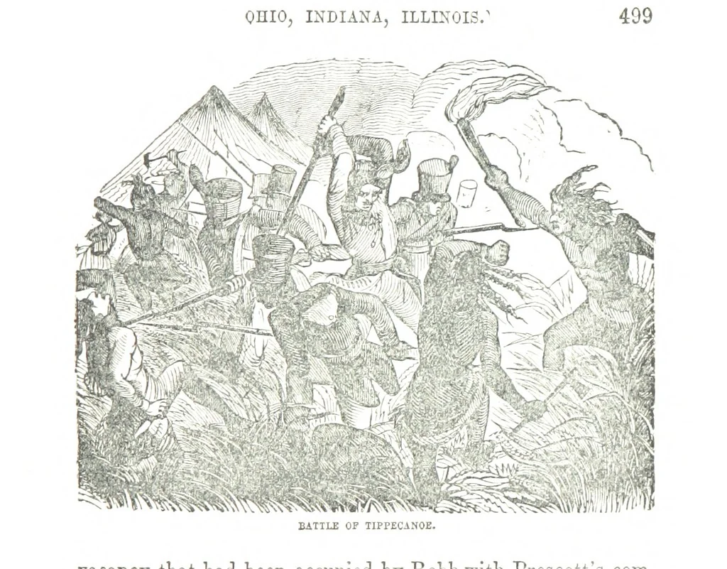 An illustration from Border Wars of the West. Comprising the frontier wars of Pennsylvania, Virginia, Kentucky, Ohio, Indiana, Illinois, Tennessee and Wisconsin, etc, 1853, leaf 509