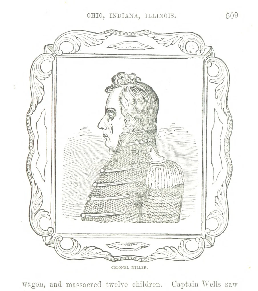 An illustration from Border Wars of the West. Comprising the frontier wars of Pennsylvania, Virginia, Kentucky, Ohio, Indiana, Illinois, Tennessee and Wisconsin, etc, 1853, leaf 519