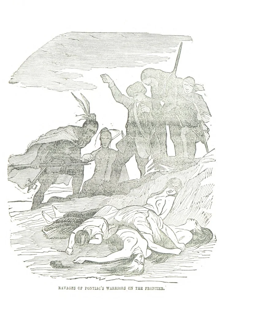 An illustration from Border Wars of the West. Comprising the frontier wars of Pennsylvania, Virginia, Kentucky, Ohio, Indiana, Illinois, Tennessee and Wisconsin, etc, 1853, leaf 73
