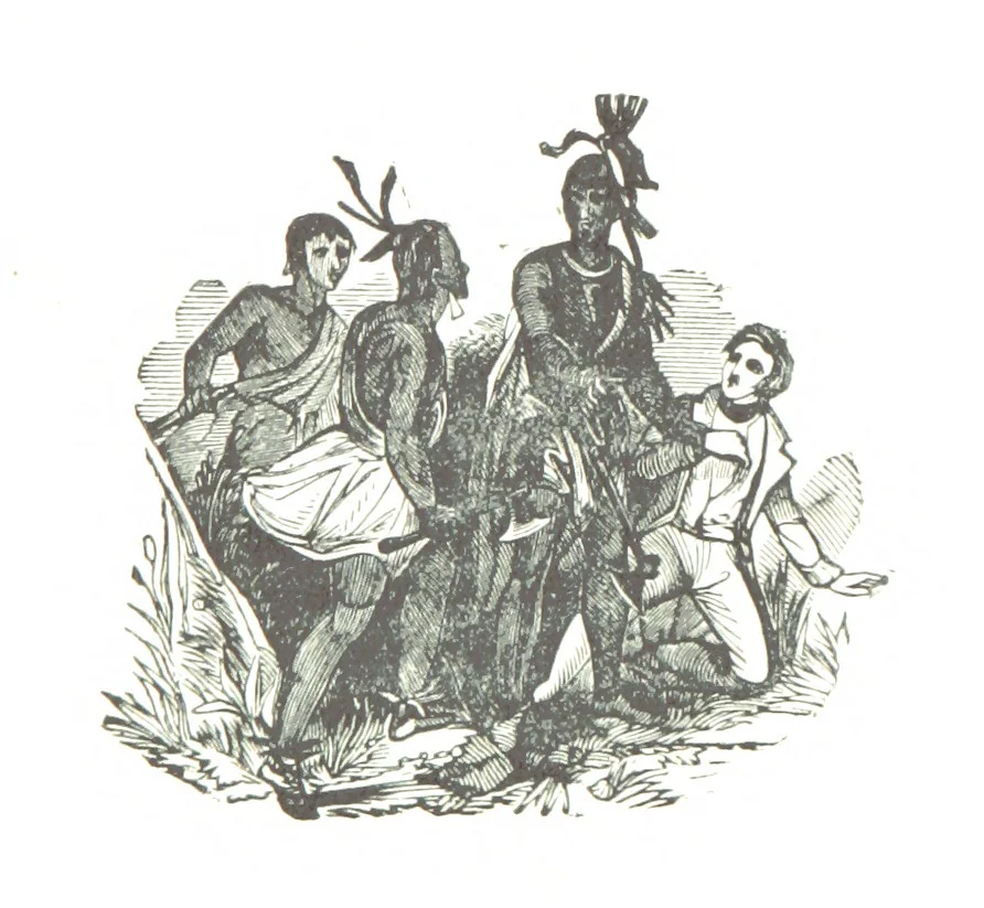 An illustration from Border Wars of the West. Comprising the frontier wars of Pennsylvania, Virginia, Kentucky, Ohio, Indiana, Illinois, Tennessee and Wisconsin, etc, 1853, leaf 81