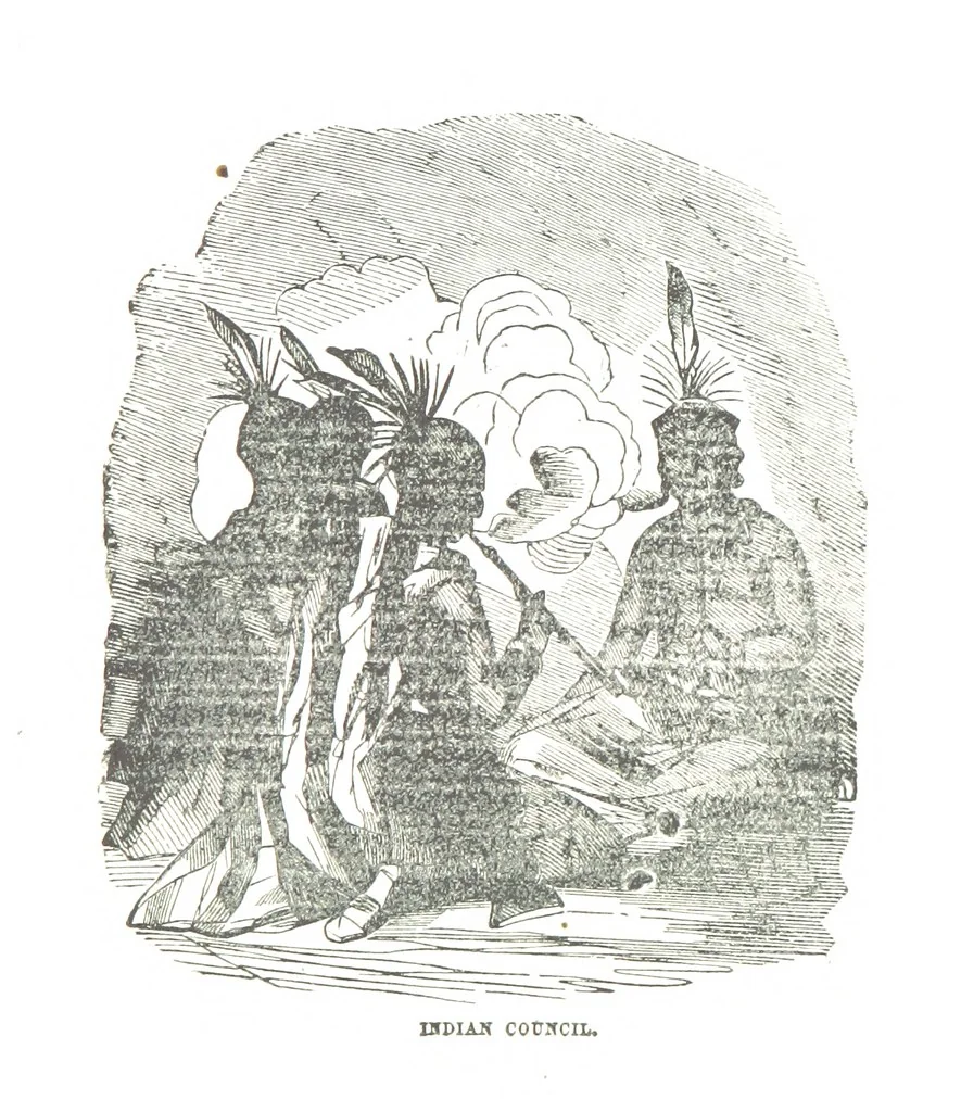 An illustration from Border Wars of the West. Comprising the frontier wars of Pennsylvania, Virginia, Kentucky, Ohio, Indiana, Illinois, Tennessee and Wisconsin, etc, 1853, leaf 91