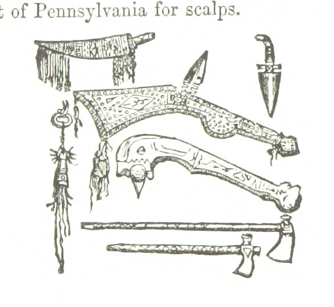 An illustration from Border Wars of the West. Comprising the frontier wars of Pennsylvania, Virginia, Kentucky, Ohio, Indiana, Illinois, Tennessee and Wisconsin, etc, 1853, leaf 95