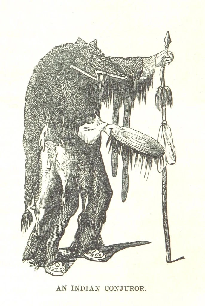 An illustration from Illustrated Historical Sketches of the Indians, exhibiting their manners and customs on the battle field, and in the Wigwam ... From the best authorities, 1857, leaf 158