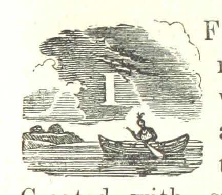 An illustration from Illustrated Historical Sketches of the Indians, exhibiting their manners and customs on the battle field, and in the Wigwam ... From the best authorities, 1857, leaf 227
