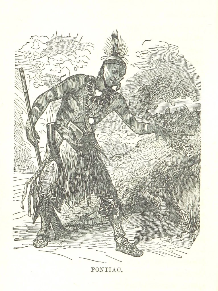 An illustration from Illustrated Historical Sketches of the Indians, exhibiting their manners and customs on the battle field, and in the Wigwam ... From the best authorities, 1857, leaf 230