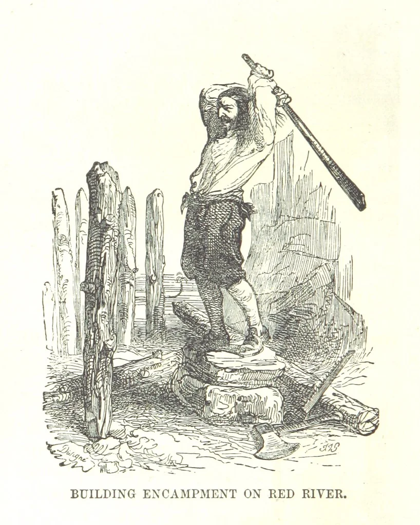 An illustration from Illustrated Historical Sketches of the Indians, exhibiting their manners and customs on the battle field, and in the Wigwam ... From the best authorities, 1857, leaf 268