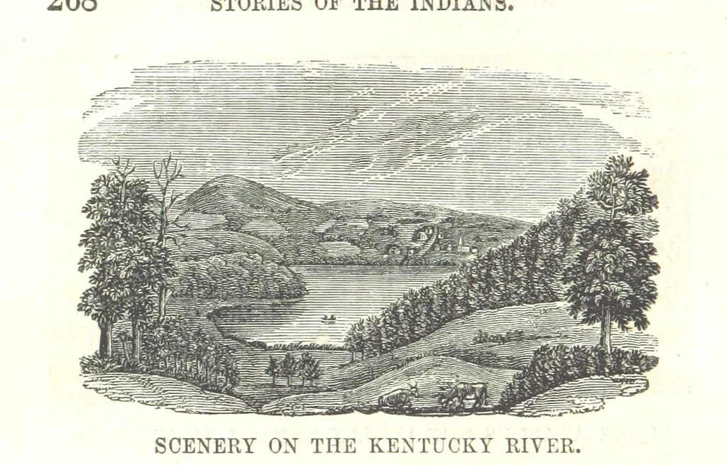 An illustration from Illustrated Historical Sketches of the Indians, exhibiting their manners and customs on the battle field, and in the Wigwam ... From the best authorities, 1857, leaf 282