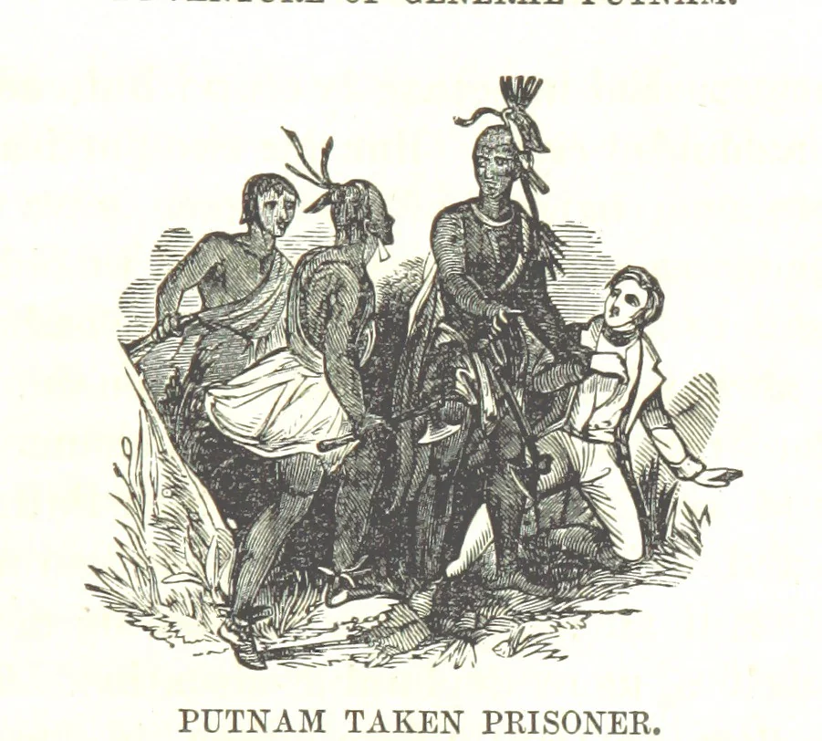 An illustration from Illustrated Historical Sketches of the Indians, exhibiting their manners and customs on the battle field, and in the Wigwam ... From the best authorities, 1857, leaf 305