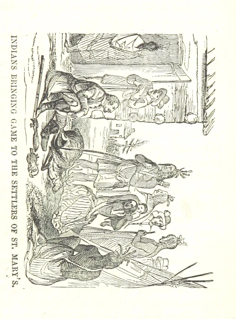 An illustration from Illustrated Historical Sketches of the Indians, exhibiting their manners and customs on the battle field, and in the Wigwam ... From the best authorities, 1857, leaf 333