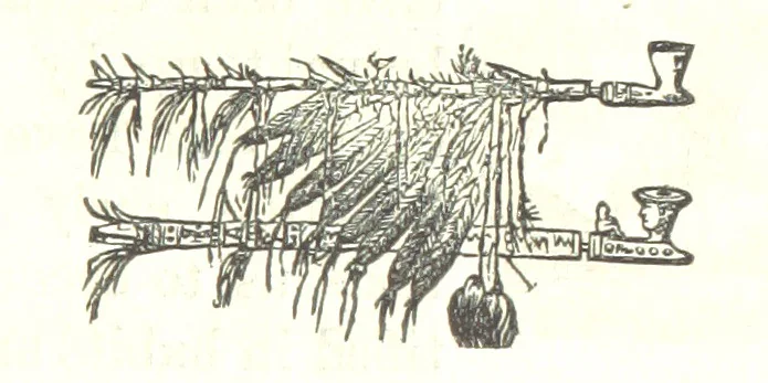 An illustration from Illustrated Historical Sketches of the Indians, exhibiting their manners and customs on the battle field, and in the Wigwam ... From the best authorities, 1857, leaf 37