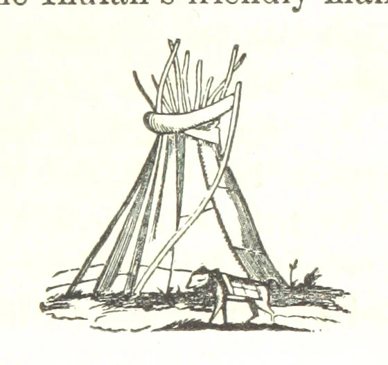 An illustration from Illustrated Historical Sketches of the Indians, exhibiting their manners and customs on the battle field, and in the Wigwam ... From the best authorities, 1857, leaf 59