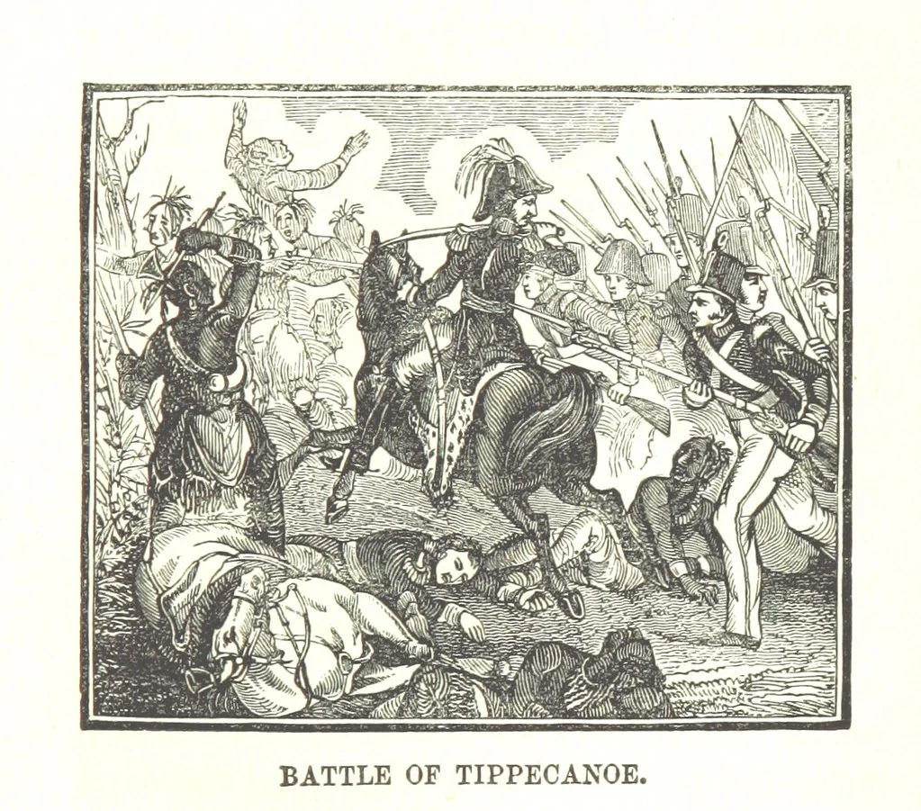 An illustration from Illustrated Historical Sketches of the Indians, exhibiting their manners and customs on the battle field, and in the Wigwam ... From the best authorities, 1857, leaf 73