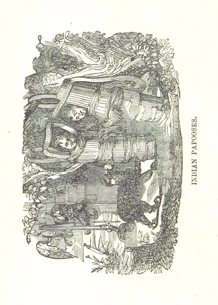 An illustration from Illustrated Historical Sketches of the Indians, exhibiting their manners and customs on the battle field, and in the Wigwam ... From the best authorities, 1857, leaf 96