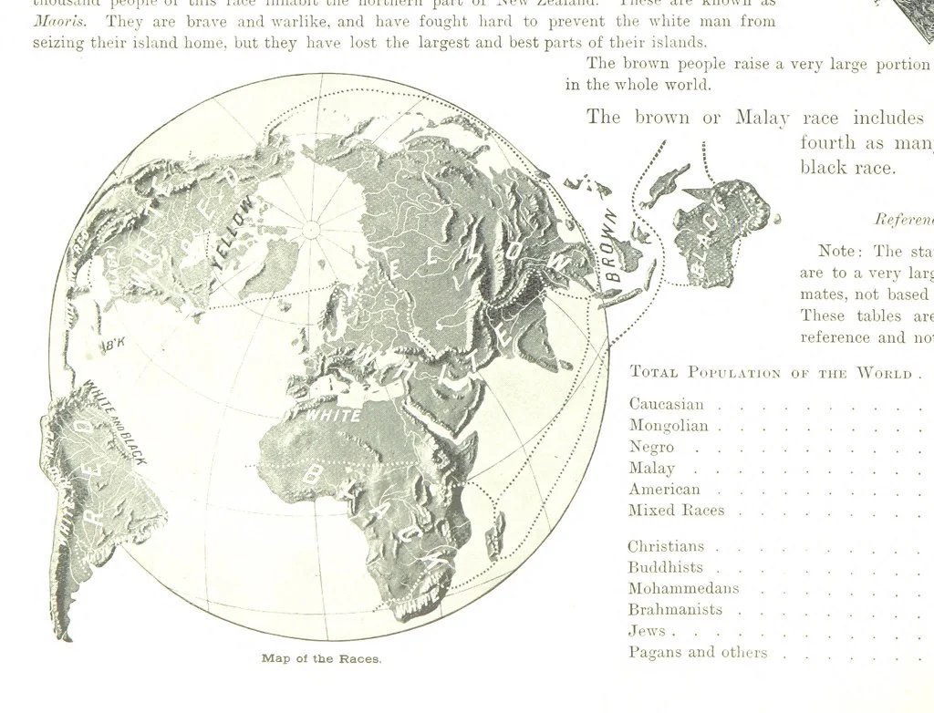 An illustration from Advanced Geography, 1899, leaf 106