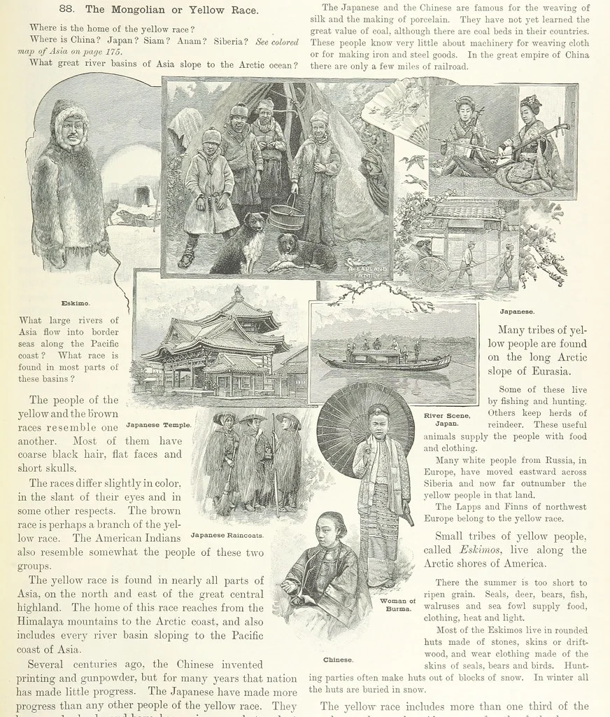 An illustration from Advanced Geography, 1899, leaf 107
