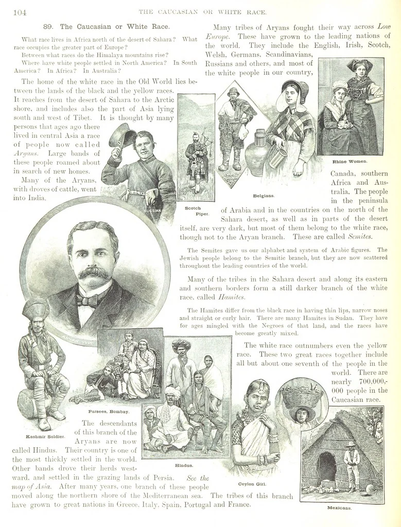 An illustration from Advanced Geography, 1899, leaf 108