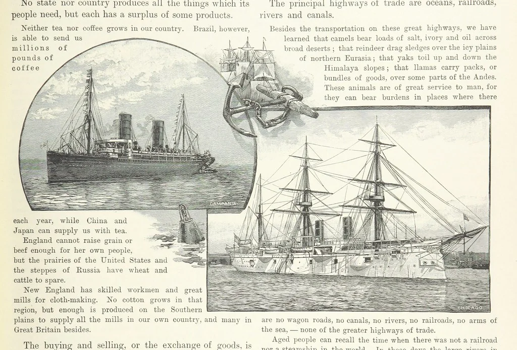 An illustration from Advanced Geography, 1899, leaf 123