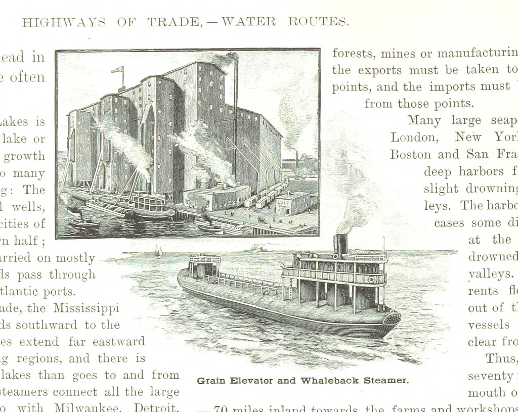 An illustration from Advanced Geography, 1899, leaf 124