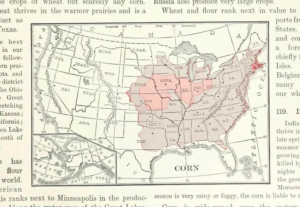 An illustration from Advanced Geography, 1899, leaf 135