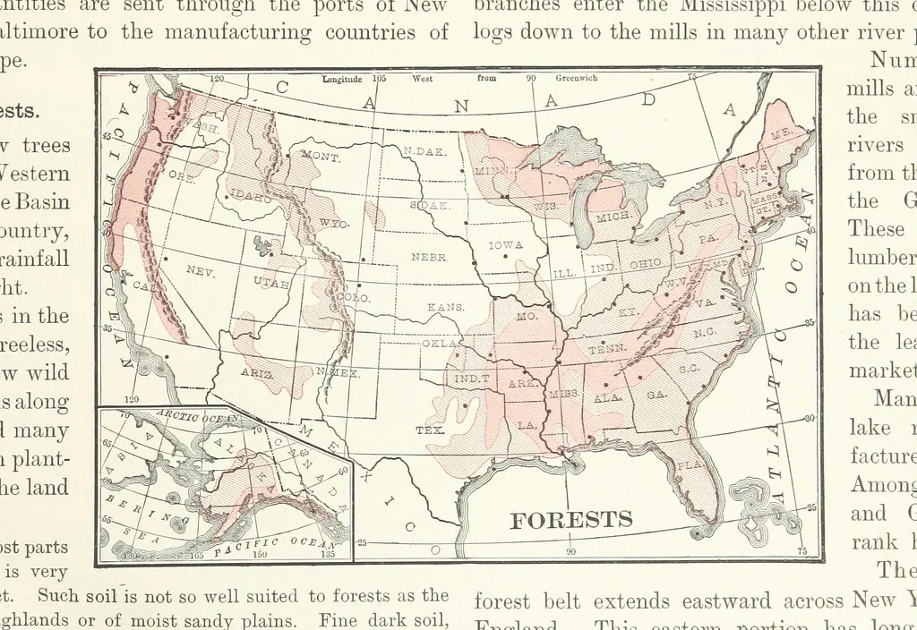 An illustration from Advanced Geography, 1899, leaf 137