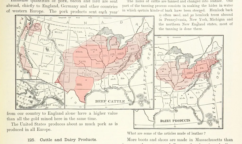 An illustration from Advanced Geography, 1899, leaf 139