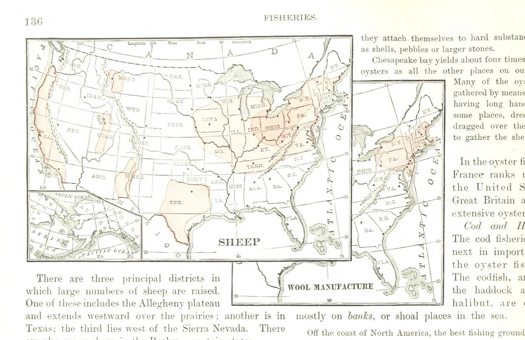 An illustration from Advanced Geography, 1899, leaf 140