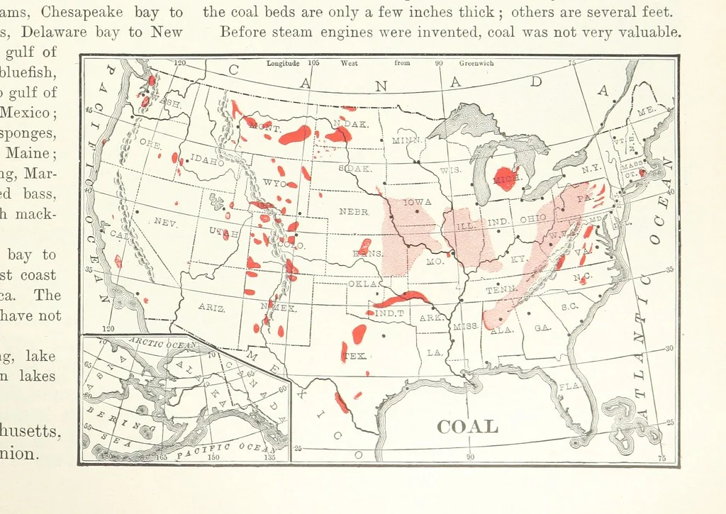 An illustration from Advanced Geography, 1899, leaf 141