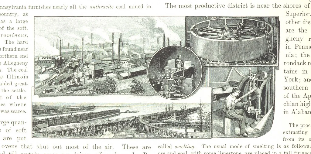 An illustration from Advanced Geography, 1899, leaf 142
