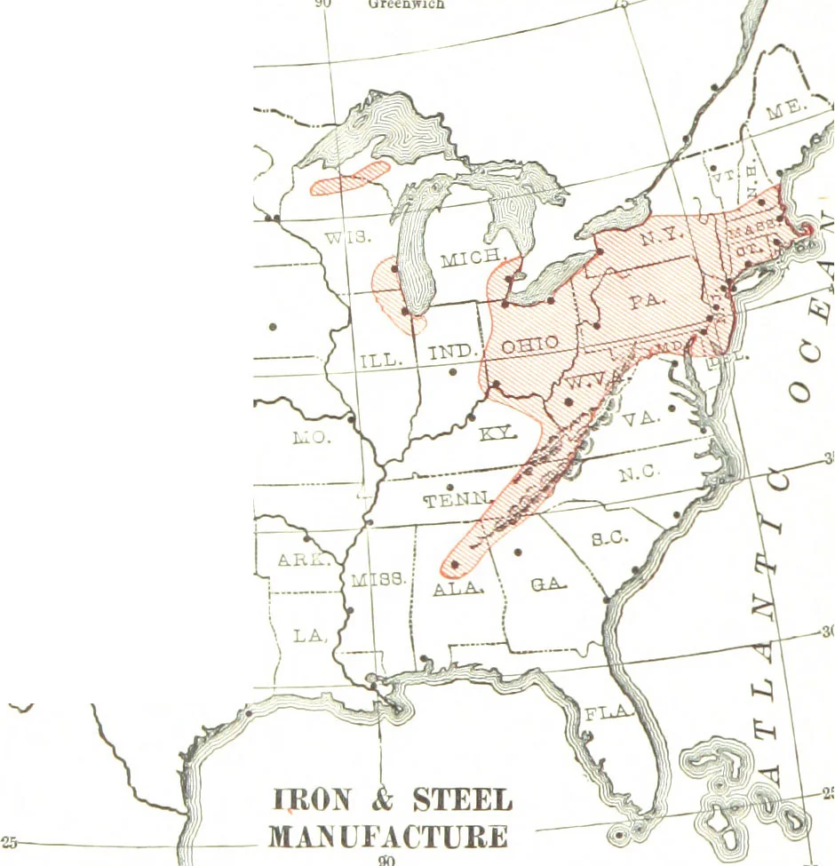 An illustration from Advanced Geography, 1899, leaf 142