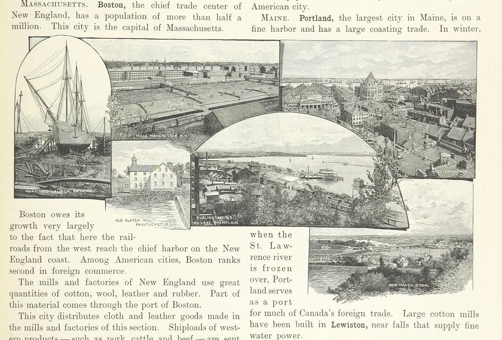 An illustration from Advanced Geography, 1899, leaf 145