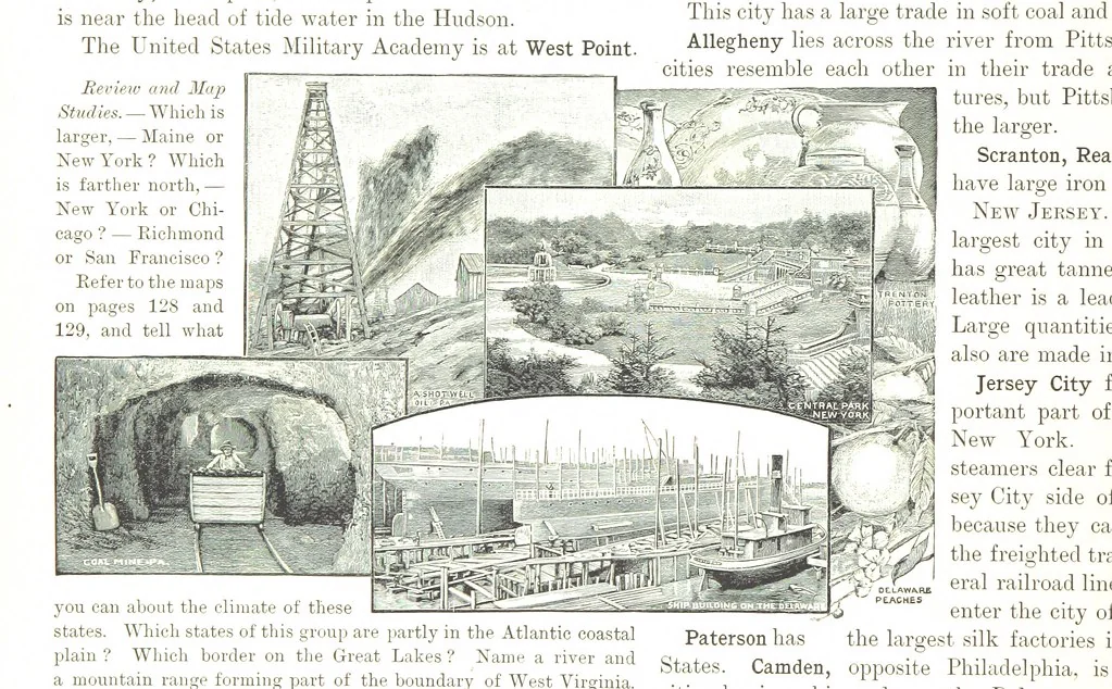 An illustration from Advanced Geography, 1899, leaf 148