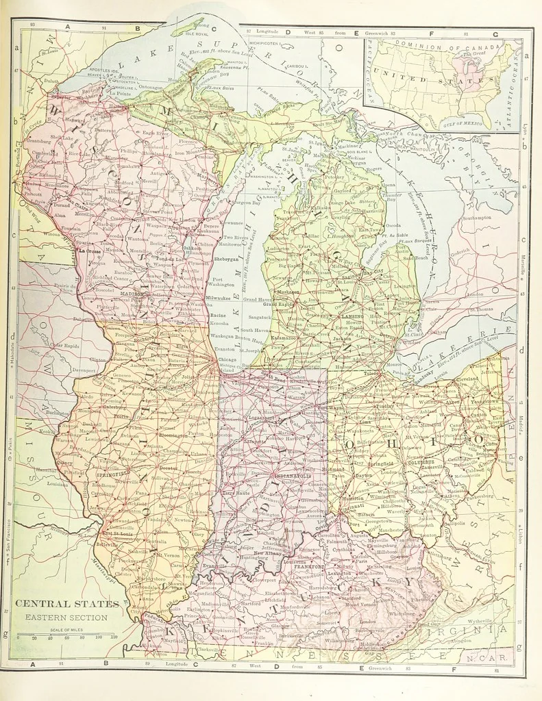 An illustration from Advanced Geography, 1899, leaf 155