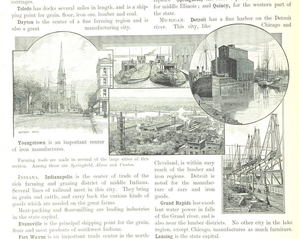 An illustration from Advanced Geography, 1899, leaf 156