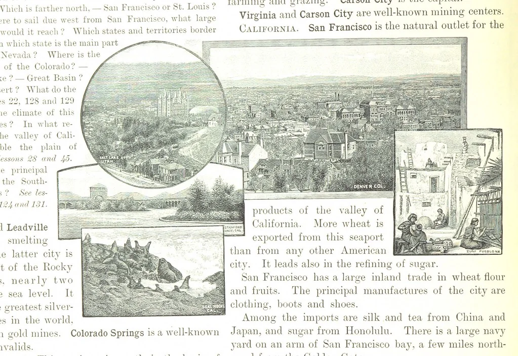 An illustration from Advanced Geography, 1899, leaf 160