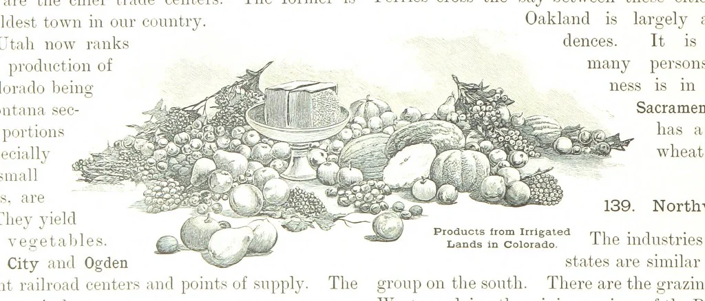 An illustration from Advanced Geography, 1899, leaf 160