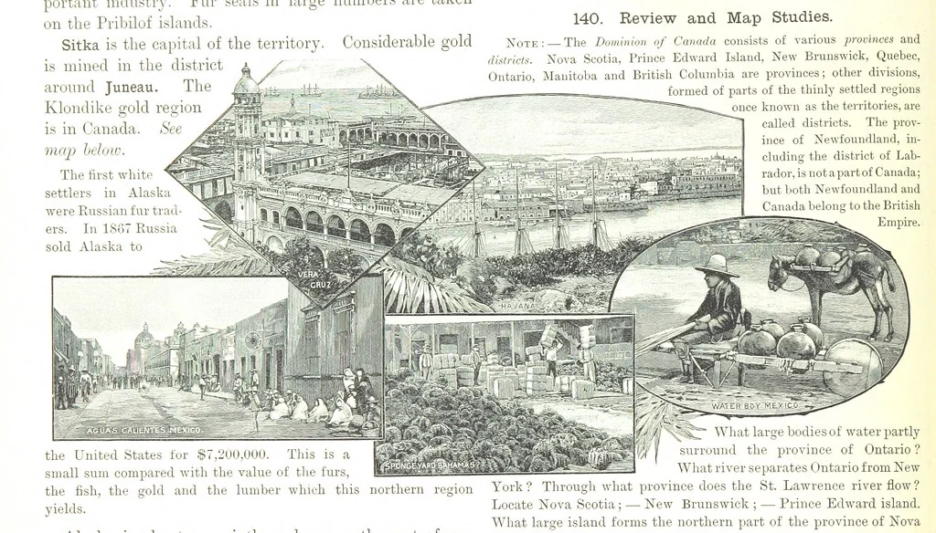 An illustration from Advanced Geography, 1899, leaf 164