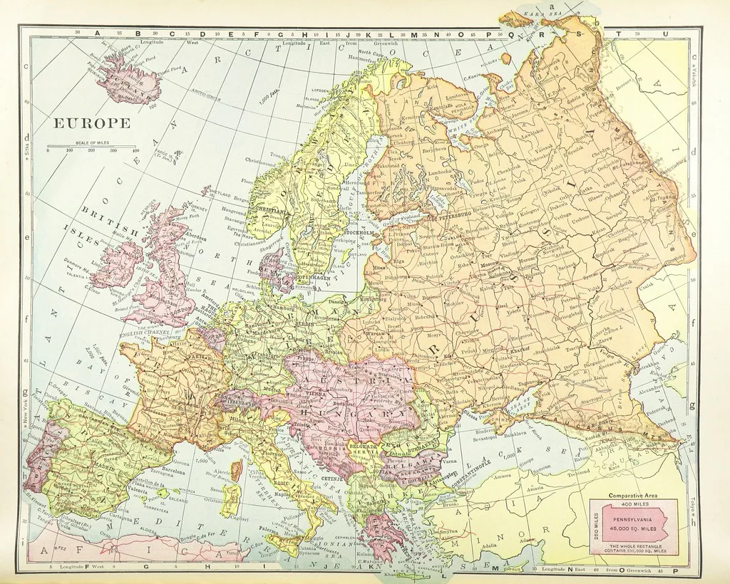 An illustration from Advanced Geography, 1899, leaf 169