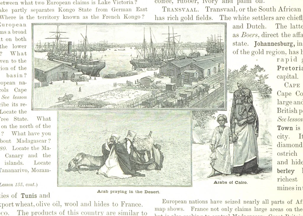 An illustration from Advanced Geography, 1899, leaf 184