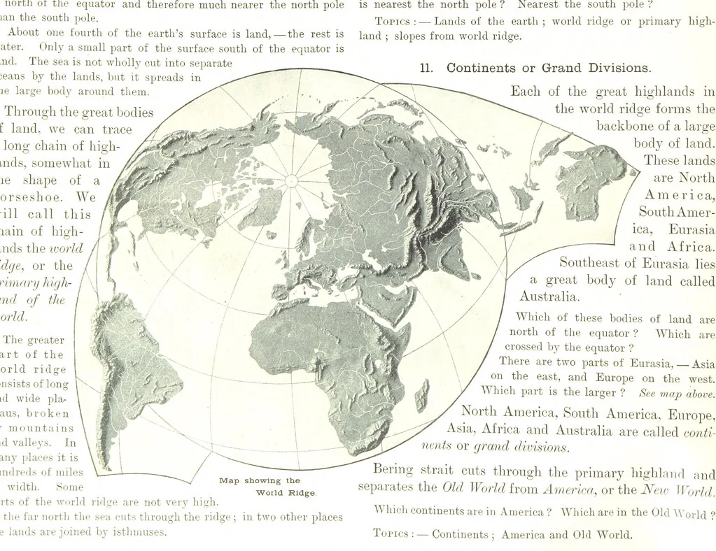 An illustration from Advanced Geography, 1899, leaf 20