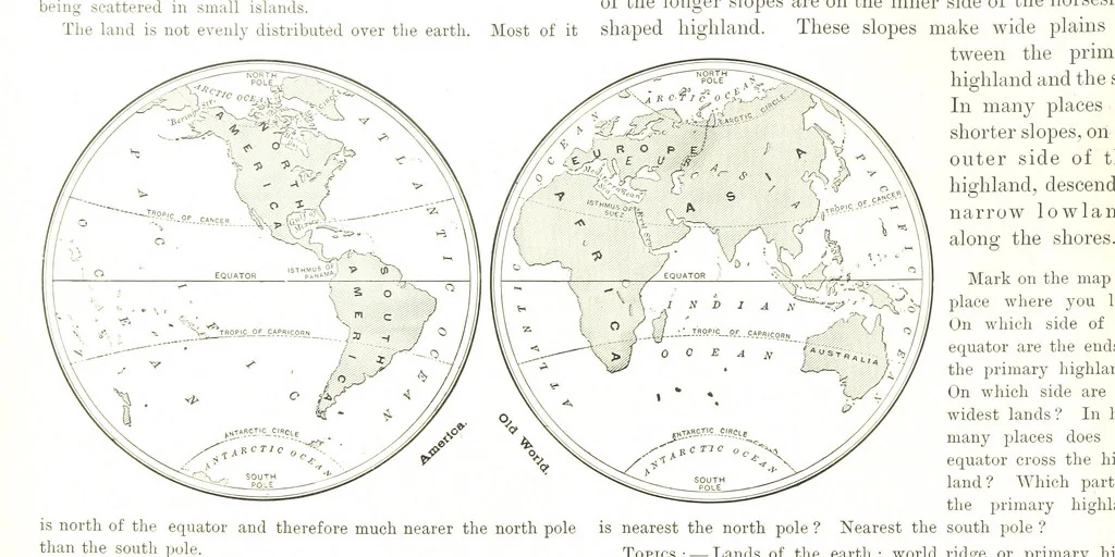 An illustration from Advanced Geography, 1899, leaf 20