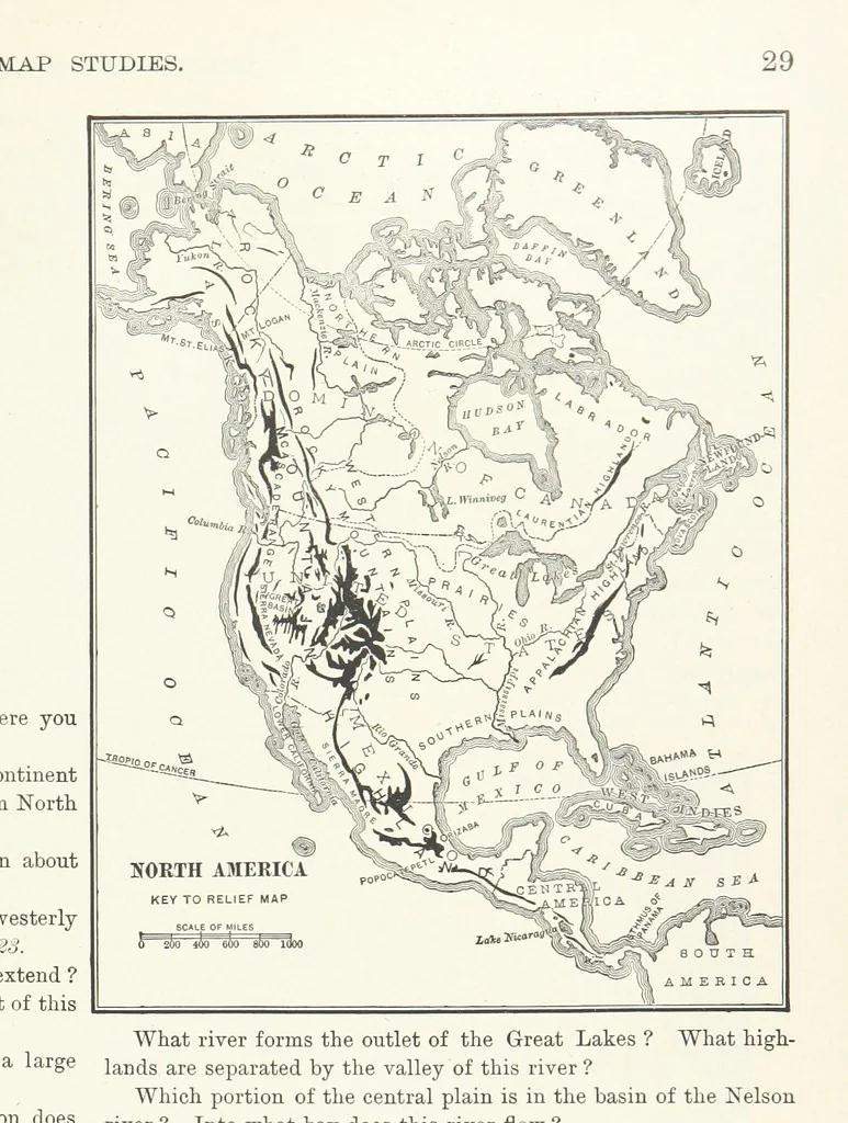 An illustration from Advanced Geography, 1899, leaf 33