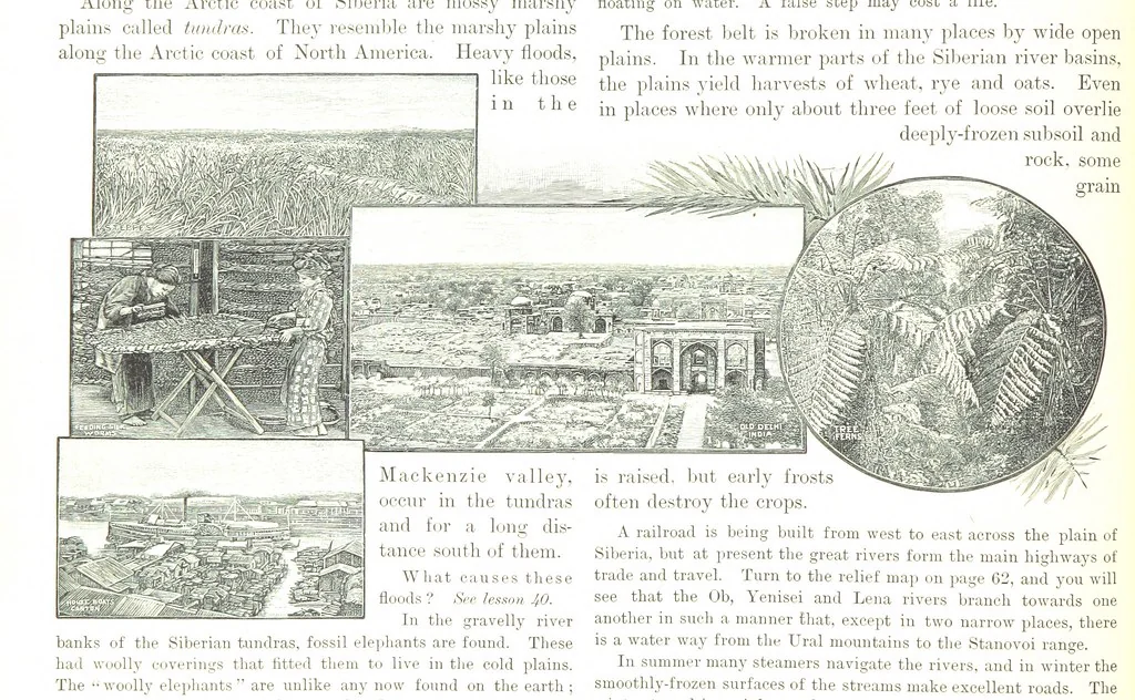 An illustration from Advanced Geography, 1899, leaf 72