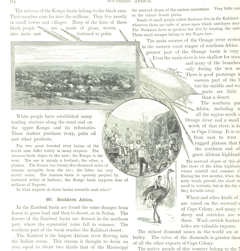 An illustration from Advanced Geography, 1899, leaf 98