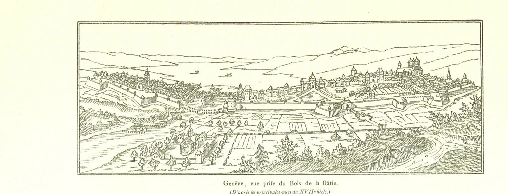 An illustration from Genève historique & archéologique ... avec dessins & fac-simile de Hermann Hammann. [With a supplement, 1869, leaf 129