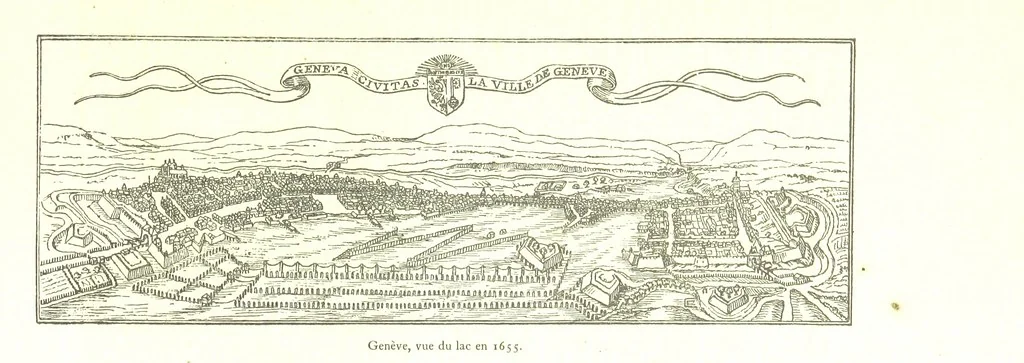 An illustration from Genève historique & archéologique ... avec dessins & fac-simile de Hermann Hammann. [With a supplement, 1869, leaf 152