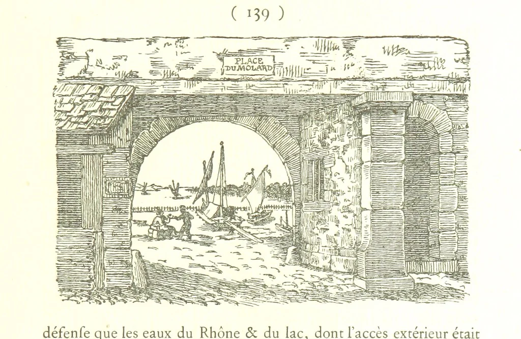 An illustration from Genève historique & archéologique ... avec dessins & fac-simile de Hermann Hammann. [With a supplement, 1869, leaf 153