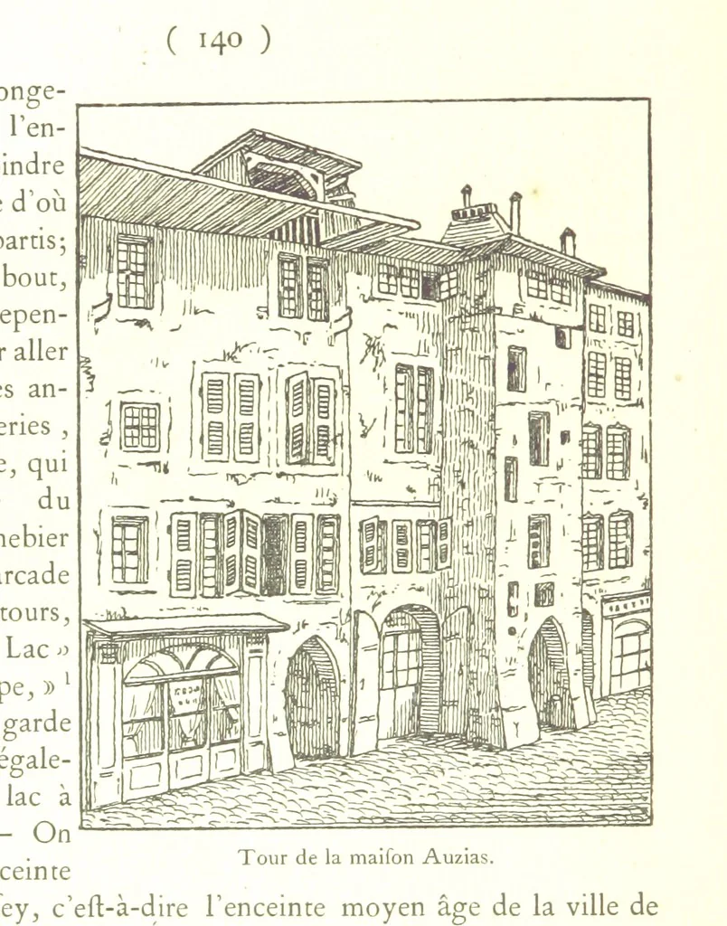 An illustration from Genève historique & archéologique ... avec dessins & fac-simile de Hermann Hammann. [With a supplement, 1869, leaf 154
