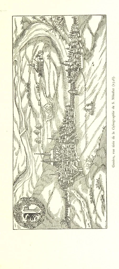 An illustration from Genève historique & archéologique ... avec dessins & fac-simile de Hermann Hammann. [With a supplement, 1869, leaf 17