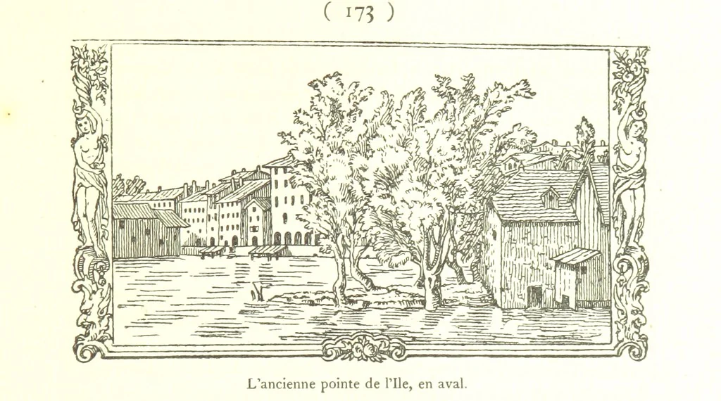 An illustration from Genève historique & archéologique ... avec dessins & fac-simile de Hermann Hammann. [With a supplement, 1869, leaf 187